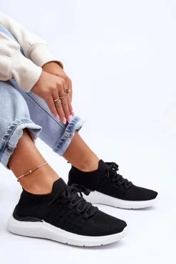 Klasyczne Damskie Buty Sportowe Czarne Nikilla