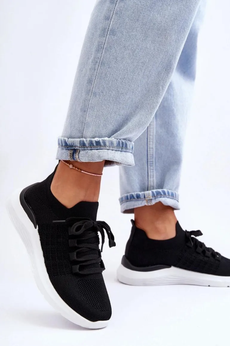 Klasyczne Damskie Buty Sportowe Czarne Nikilla