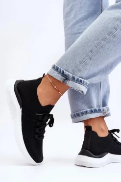 Klasyczne Damskie Buty Sportowe Czarne Nikilla