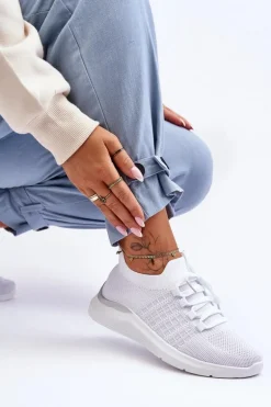 Klasyczne Damskie Buty Sportowe Białe Nikilla