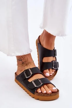 Klasyczne Damskie Klapki Big Star LL274477 Czarne