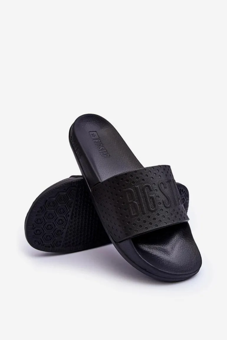 Klasyczne Damskie Klapki Big Star MM274712 Czarne