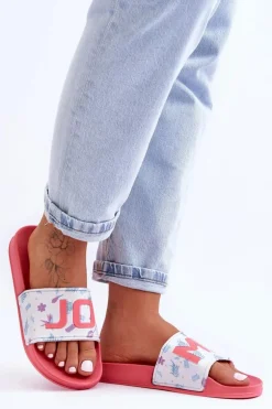 Klasyczne Damskie Klapki Różowe Jomix