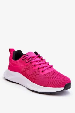 Klasyczne Damskie Sportowe Buty Sznurowane Fuksja Darla