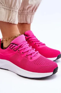 Klasyczne Damskie Sportowe Buty Sznurowane Fuksja Darla