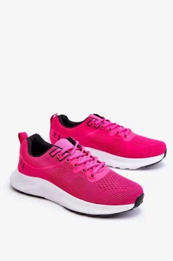 Klasyczne Damskie Sportowe Buty Sznurowane Fuksja Darla