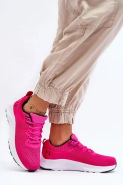 Klasyczne Damskie Sportowe Buty Sznurowane Fuksja Darla