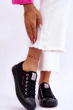 Klasyczne Damskie Trampki Cross Jeans LL2R4051 Czarne