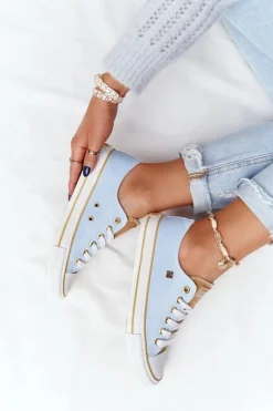 Klasyczne Damskie Trampki BIG STAR HH274457 Niebieskie