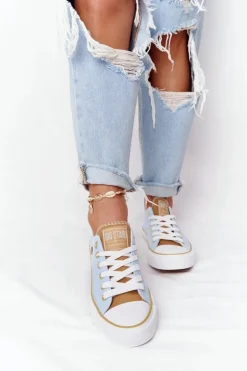 Klasyczne Damskie Trampki BIG STAR HH274457 Niebieskie