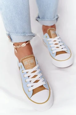 Klasyczne Damskie Trampki BIG STAR HH274457 Niebieskie