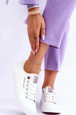 Klasyczne Damskie Trampki Cross Jeans LL2R4052 Białe