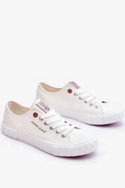 Klasyczne Damskie Trampki Cross Jeans LL2R4052 Białe