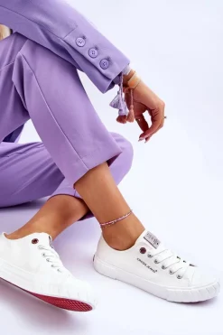 Klasyczne Damskie Trampki Cross Jeans LL2R4052 Białe