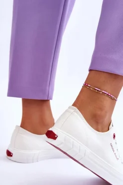 Klasyczne Damskie Trampki Cross Jeans LL2R4052 Białe