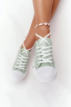 Klasyczne Damskie Trampki BIG STAR HH274112 Zielone