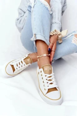 Klasyczne Damskie Trampki BIG STAR HH274458 Białe