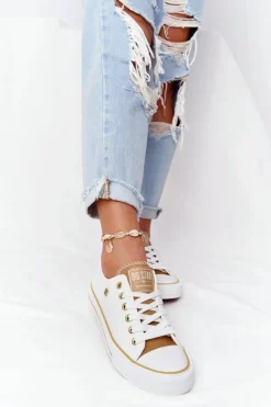 Klasyczne Damskie Trampki BIG STAR HH274458 Białe