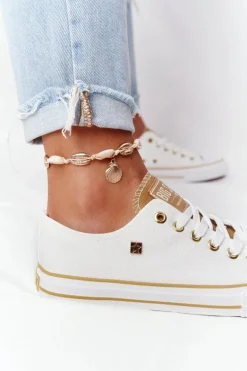 Klasyczne Damskie Trampki BIG STAR HH274458 Białe