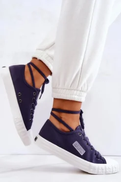 Klasyczne Damskie Trampki BIG STAR JJ274494 Granatowe