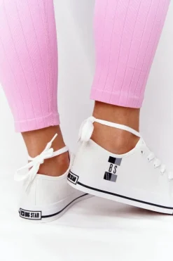 Klasyczne Damskie Trampki BIG STAR HH274109 Białe