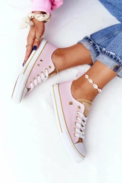 Klasyczne Damskie Trampki BIG STAR HH274455 Różowe