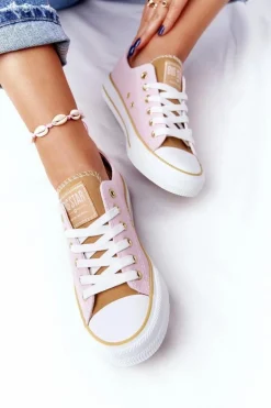 Klasyczne Damskie Trampki BIG STAR HH274455 Różowe