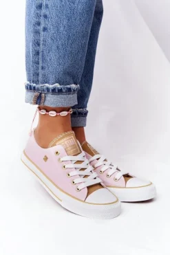 Klasyczne Damskie Trampki BIG STAR HH274455 Różowe