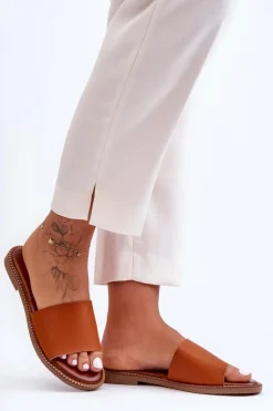 Klasyczne Klapki Damskie Camel Aphrodite