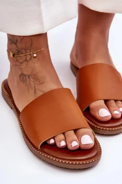 Klasyczne Klapki Damskie Camel Aphrodite