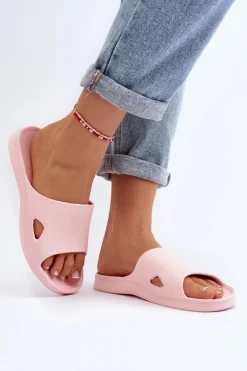Klasyczne Klapki Damskie Różowe Juniria