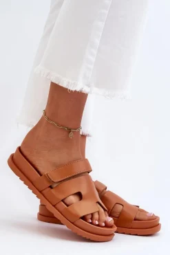 Klasyczne Klapki Damskie Camel Molie