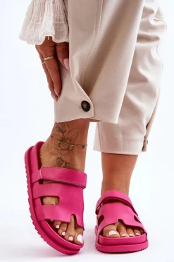 Klasyczne Klapki Damskie Fuksja Molie