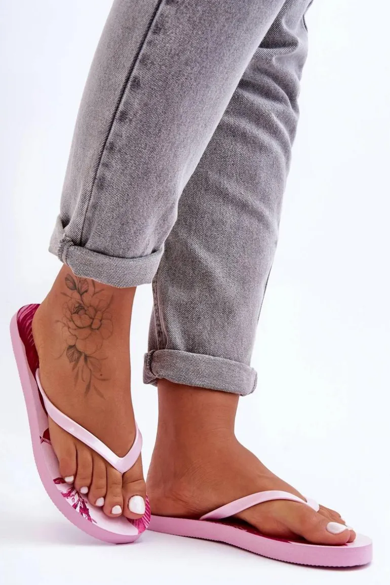 Klasyczne Klapki Japonki 4F 4FSS23FFLIF060-54S Różowe