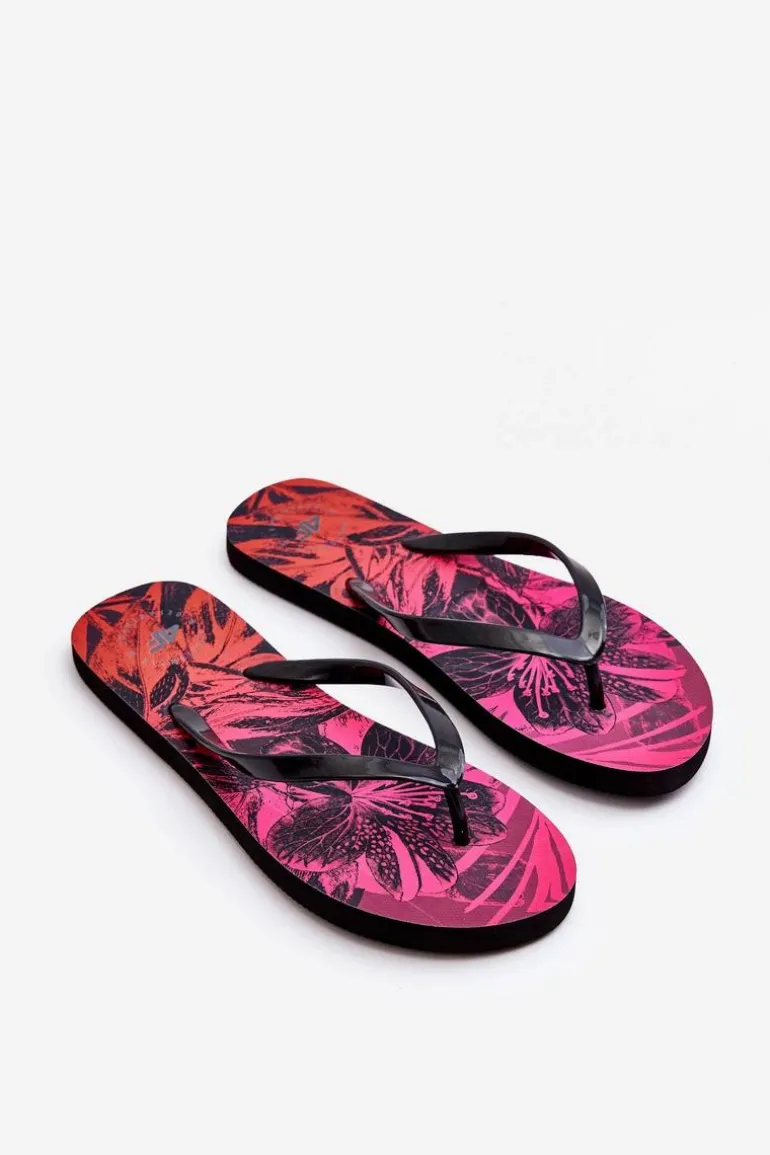 Klasyczne Klapki Japonki 4F 4FSS23FFLIF060-90S Czarno-Różowe