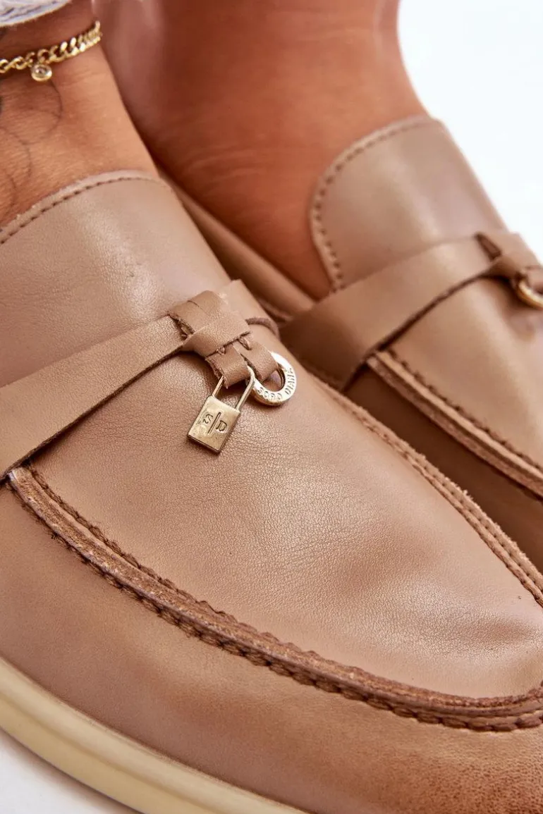 Klasyczne Mokasyny Damskie Brązowe Cortez