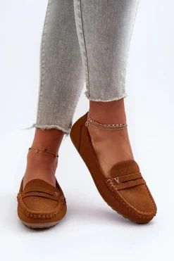 Klasyczne Mokasyny Damskie Camel Iramarie