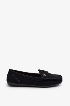 Klasyczne Mokasyny Damskie Czarne Iramarie