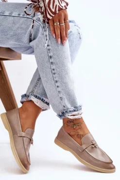 Klasyczne Mokasyny Damskie Szare Cortez