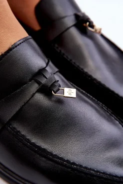 Klasyczne Mokasyny Damskie Czarne Cortez