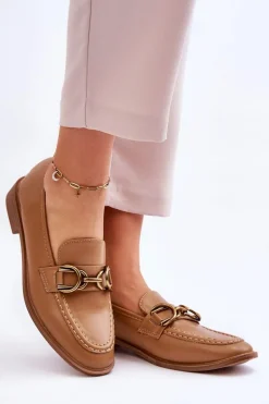 Klasyczne Mokasyny Damskie Brązowe Lorien