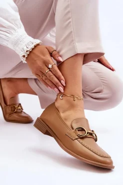 Klasyczne Mokasyny Damskie Brązowe Lorien