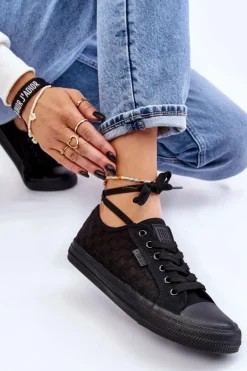 Klasyczne Niskie Trampki Big Star LL274072 Czarne