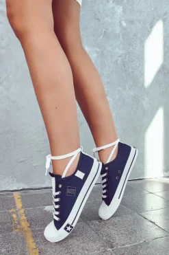 Klasyczne Niskie Trampki Big Star JJ274256 Granatowe