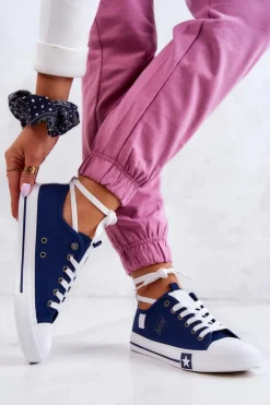 Klasyczne Niskie Trampki Big Star JJ274256 Granatowe