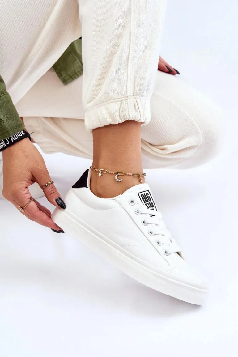 Klasyczne Niskie Trampki Big Star LL274091 Białe