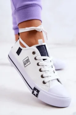 Klasyczne Niskie Trampki Big Star JJ274255 Białe