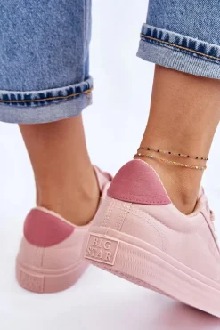 Klasyczne Niskie Trampki Big Star LL274095 Jasnoróżowe