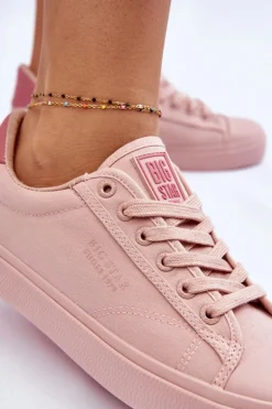 Klasyczne Niskie Trampki Big Star LL274095 Jasnoróżowe