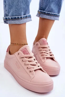 Klasyczne Niskie Trampki Big Star LL274095 Jasnoróżowe